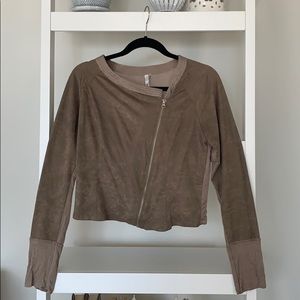 Faux Suede Jacket
